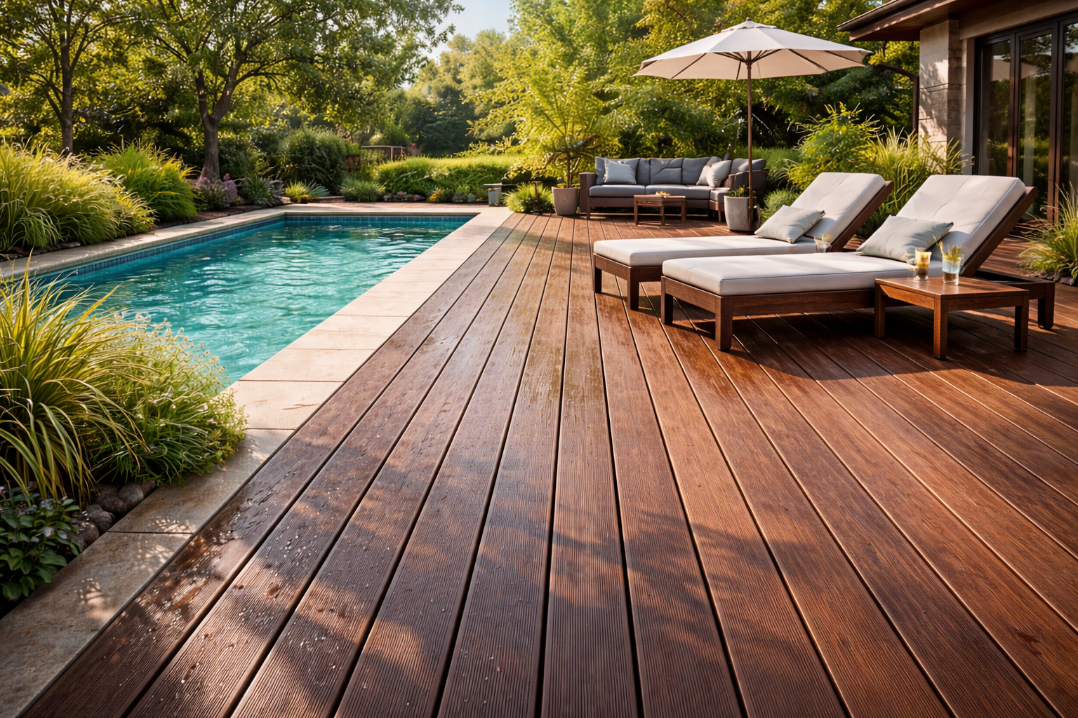 Havuz kenarı deck zemin