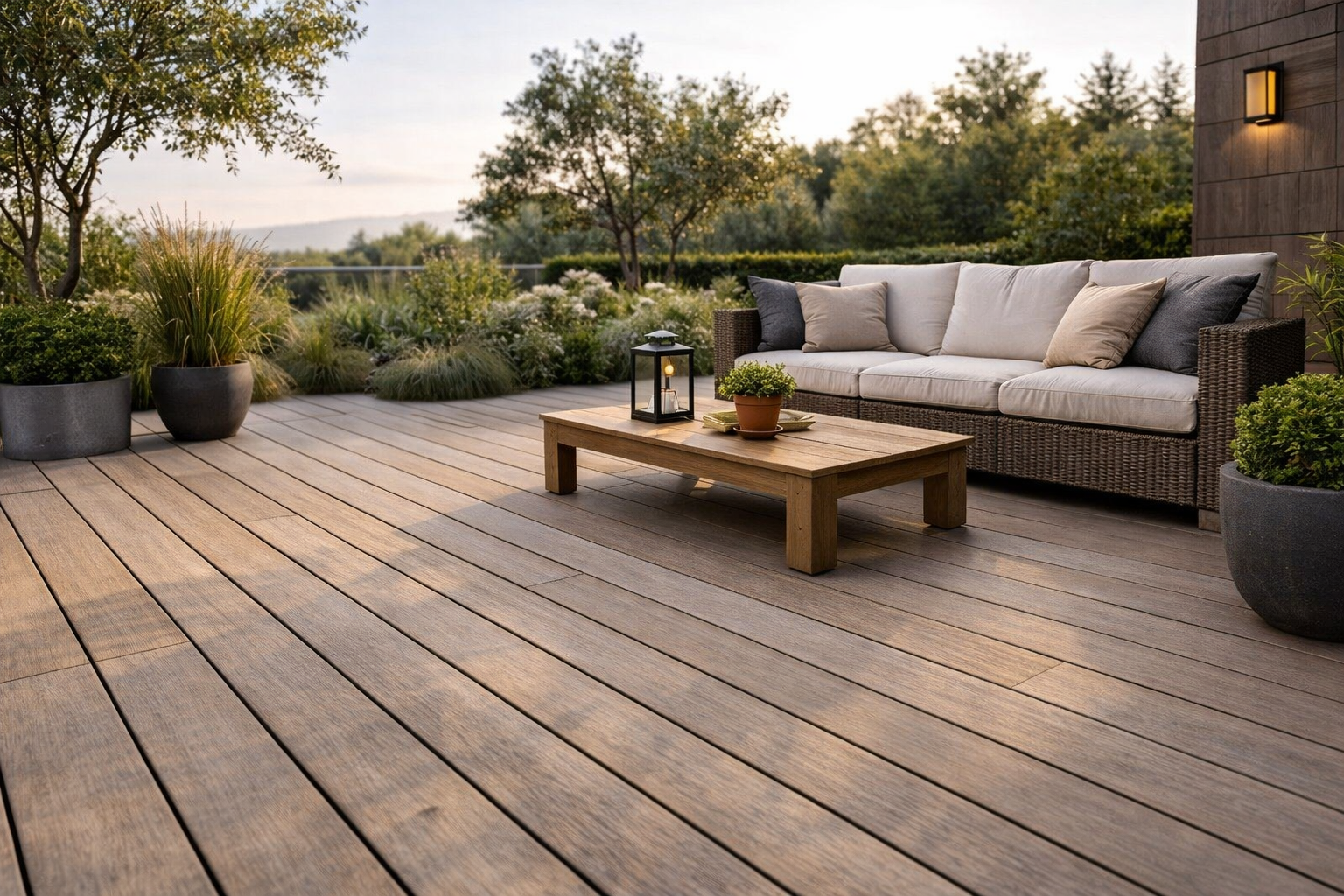 Minimal deck teras tasarımı