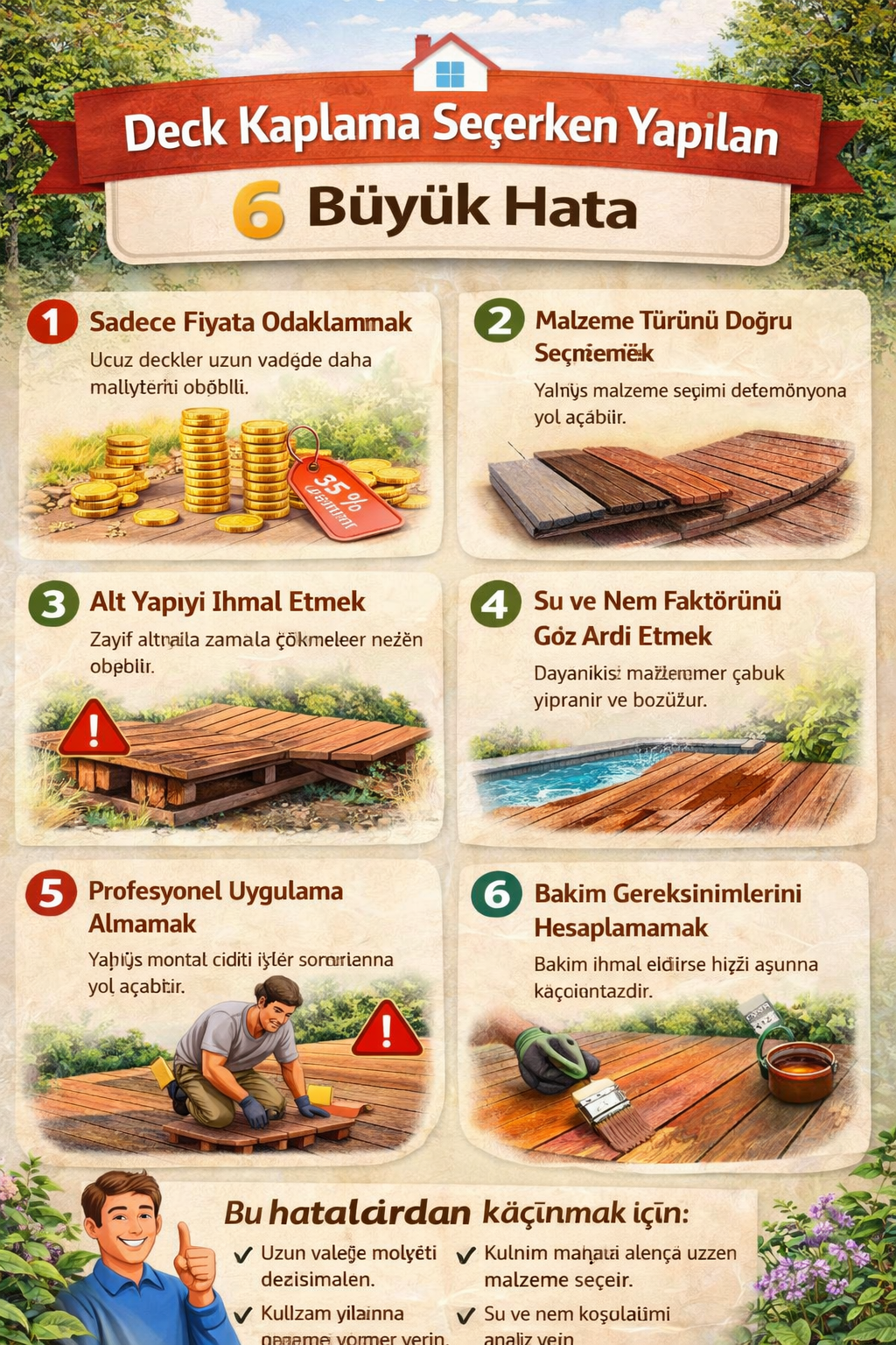 Deck hataları infografik